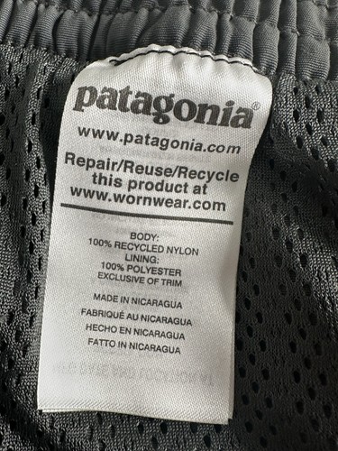 Patagonia Baggies Shorts Mens XL Gray 7" Mesh Lined Nylon Outdoor Hiking Swim - Picture 14 of 14
