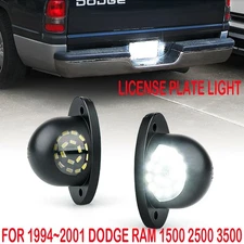 2X Full LED License Plate Light Lamp For 1994-2001 Dodge RAM 1500 2500 3500 EOA
