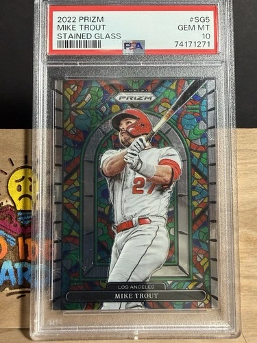 2022 Panini Prizm - Stained Glass Mike Trout #SG-5 PSA 10 GEM MT LA Angels
