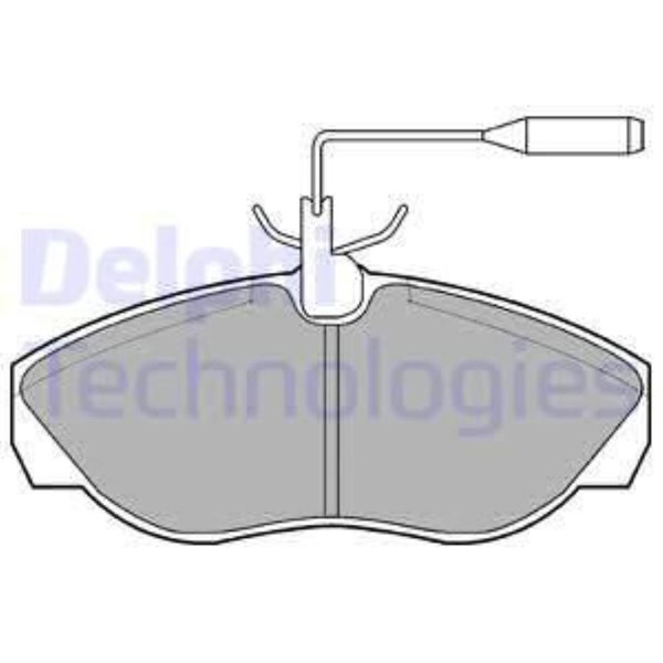 Delphi BremsbeläGe Vorne FüR Fiat Ducato Pritsche/Fahrgestell Peugeot Boxer-image