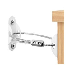 Heavy Duty Anti Tip Furniture Anchors for Baby Proofing, 4 Pack, White