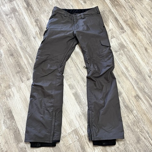 Burton Living Lining Cargo Pant Tall Gray Ski / Snowboard Size Small 32 X 34
