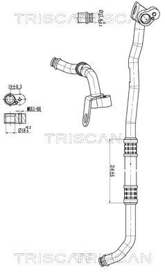 Tuyau de climatisation haute basse pression Triscan 9010 23008 pour votre système de confort