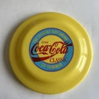 Vintage Coca Cola Flying Disc Frisbee Yellow / Official Soft Drink Of Summer