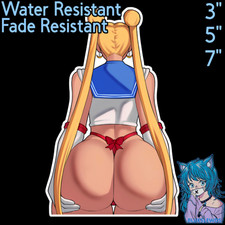 Sailor Moon Sailor Moon 3" / 5" / 7" Waifu Anime Laptop Bottle Sticker
