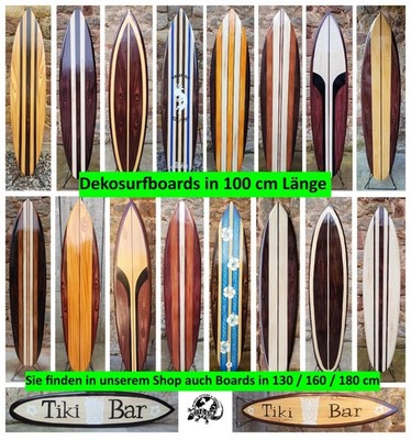 Deko Surfboards 100 cm aus Holz / B-Ware / Surfbrett  Dekoboard Board surfen