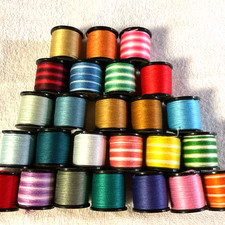 Anchor Spooled Embroidery Floss 10 Meters each 25 Spools Assorted Colors Lot C