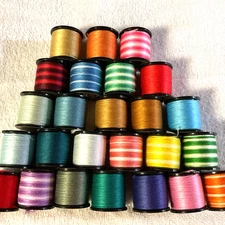 Anchor Spooled Embroidery  Floss 10 Meters each 25 Spools  Assorted Colors Lot C