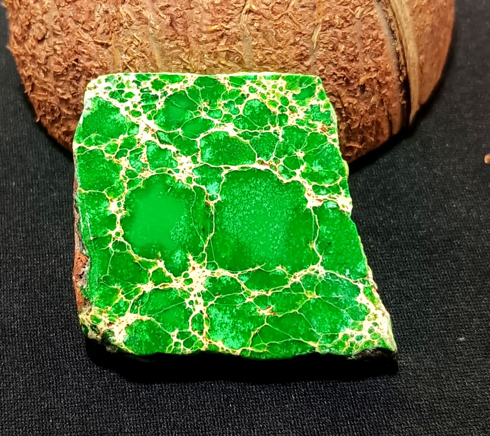 85.80 Ct Natural Arizona Superior Green Turquoise Slab Rough Certified Gemstone