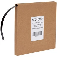 Black Regular Duty Steel Strapping - 3/4" x .023 Gauge x 300'