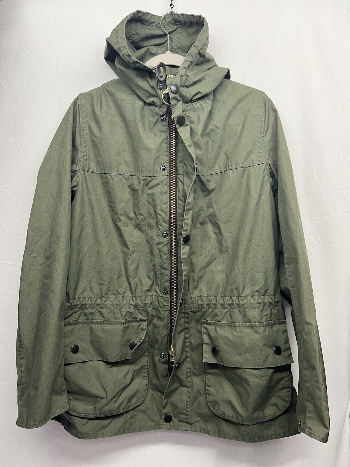 Barbour Men's Green Rain Country Jacket Size 42 Full Zip Waterproof