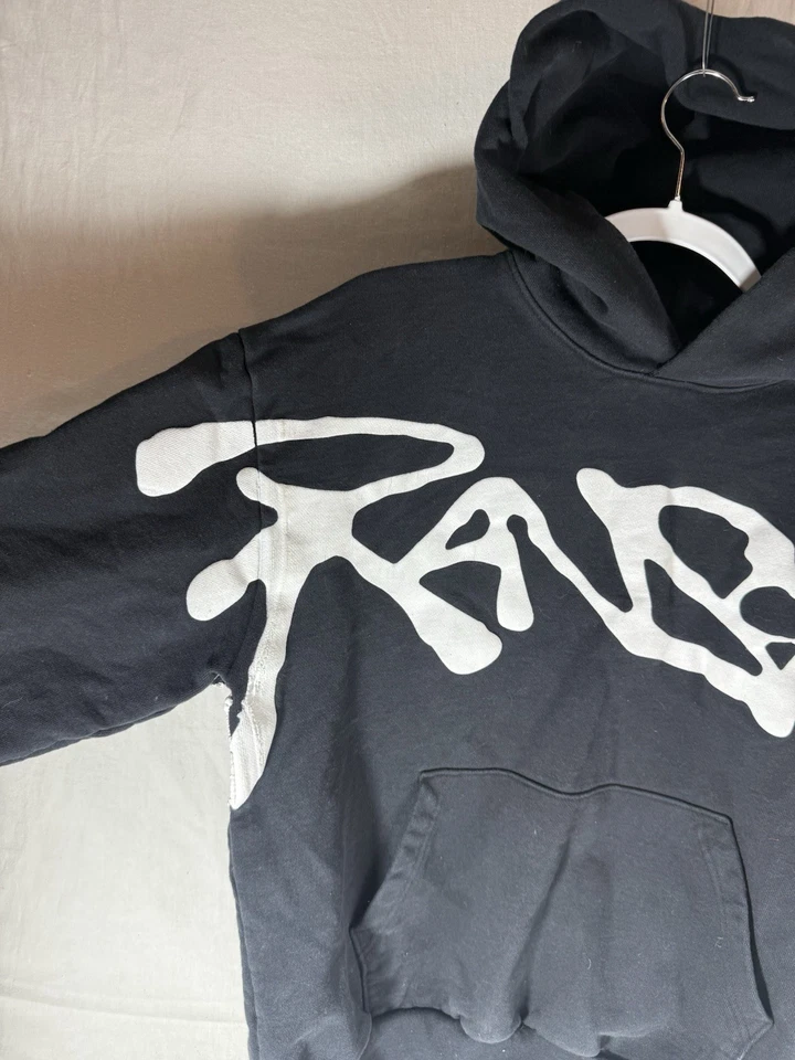 罕见 美国制造 RANSOM HOODIE 黑色 全印花 UNISEX 中号 1F — 第 2/4 张图片