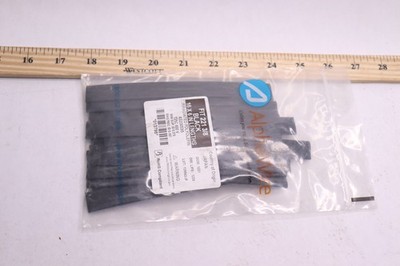 (16-Pk) Alpha Wire Heat Shrink Tubing Black Flexible 0.375'' Inner Dia x 4.00'L