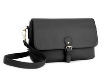 Meliae Camera Bag For Women DSLR Mirrorless Leather Shoulder Crossbody Black