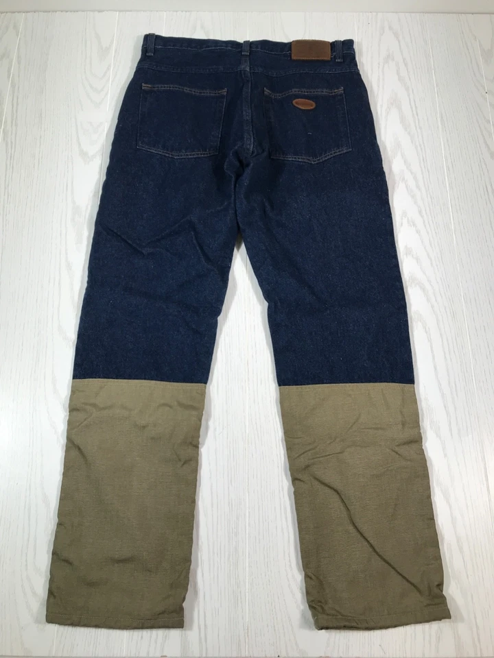 Pantalones Browning Brush Para Hombre 34x32 Azul Denim Marrón Cordura Nylon Caza Exterior Foto 2 de 4