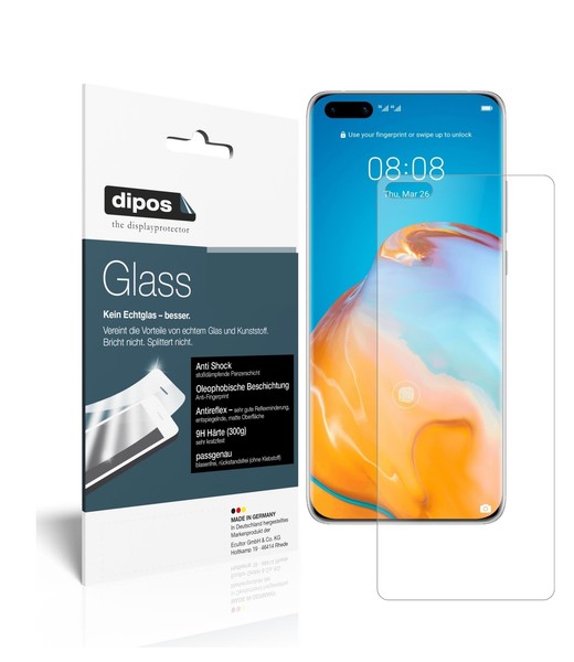1+1X Schutzfolie FüR Huawei P40 Matt - Anti-Shock 9H Folie Dipos Glass-image