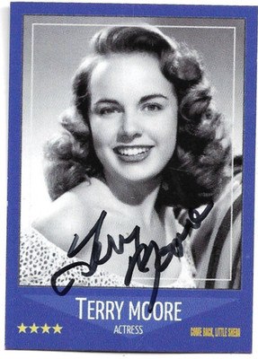 Actress TERRY MOORE Signed Card - COME BACK, LITTLE SHEBA - 1
