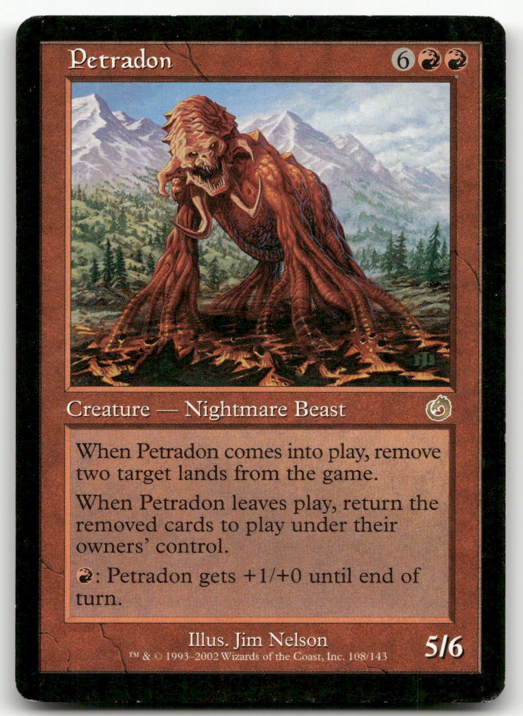Petradon #108 (HP) Torment TOR Magic MTG