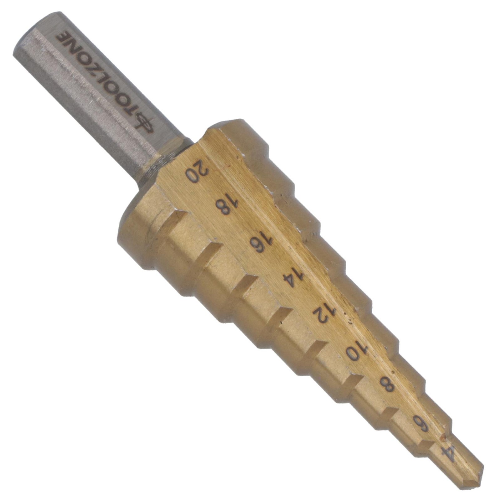HSS Step Drill Cutter Cone Hole Cutting 4 – 20mm Titanium Coating Metal Wood