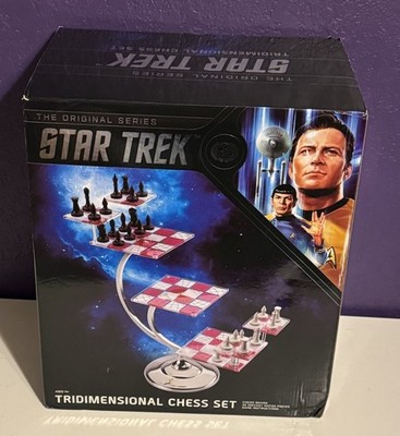 Star Trek Tri-dimensional 3D Chess Set NOBLE COLLECTIONS Mint Open Box Rare