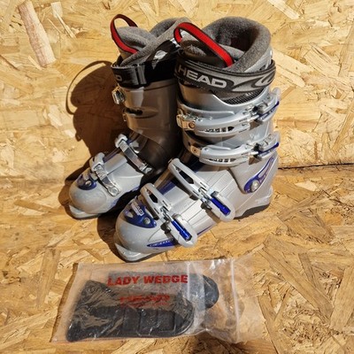 Head EZon Damen Skischuhe grau Größe UK 7 bis 7,5 250-255 mm mit Lady Wedge