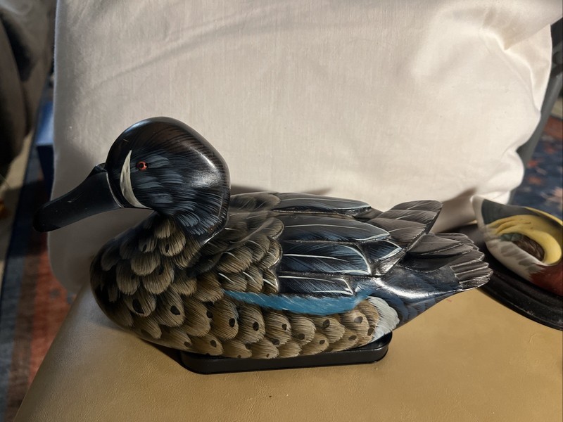 Wooden Beautiful Duck! Handmade And hand Painted! Vintage