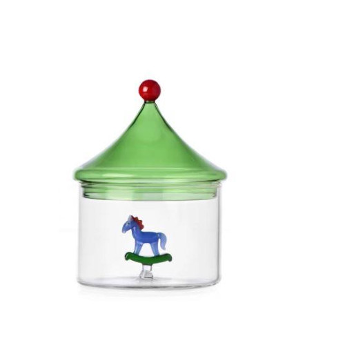 Scatola cavallo a dondolo schiaccianoci