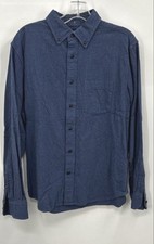 BANANA REPUBLIC Men's Blue Button-Down Shirt Size M