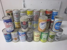 Lot of 28 Vintage Collection 1960s and 1970s Various Brands Beer Cans