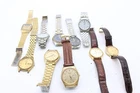 F x10 Vintage Various Gents Quartz Seiko Wristwatches, Not Working, Parts Only