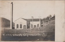 Power House Gaylordsville CT 1914 Hydroelectric Plant Smokestack RPPC Postcard