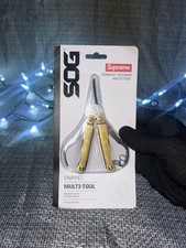 SOG Supreme Snippet Forbici Compatte Multiutensile Coltello Pieghevole Oro! 