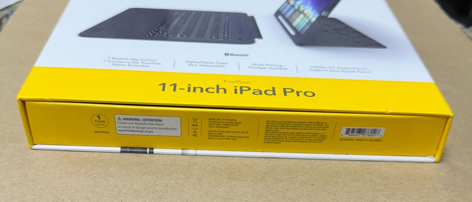 ZAGG Slim Book Go Keyboard Folio Case for Apple iPad Pro 11" Black - Open Box