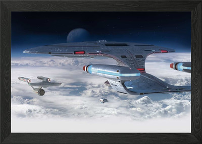 NCC 1701 D Gerahmtes Wandbild Poster Leinwanddruck Bild