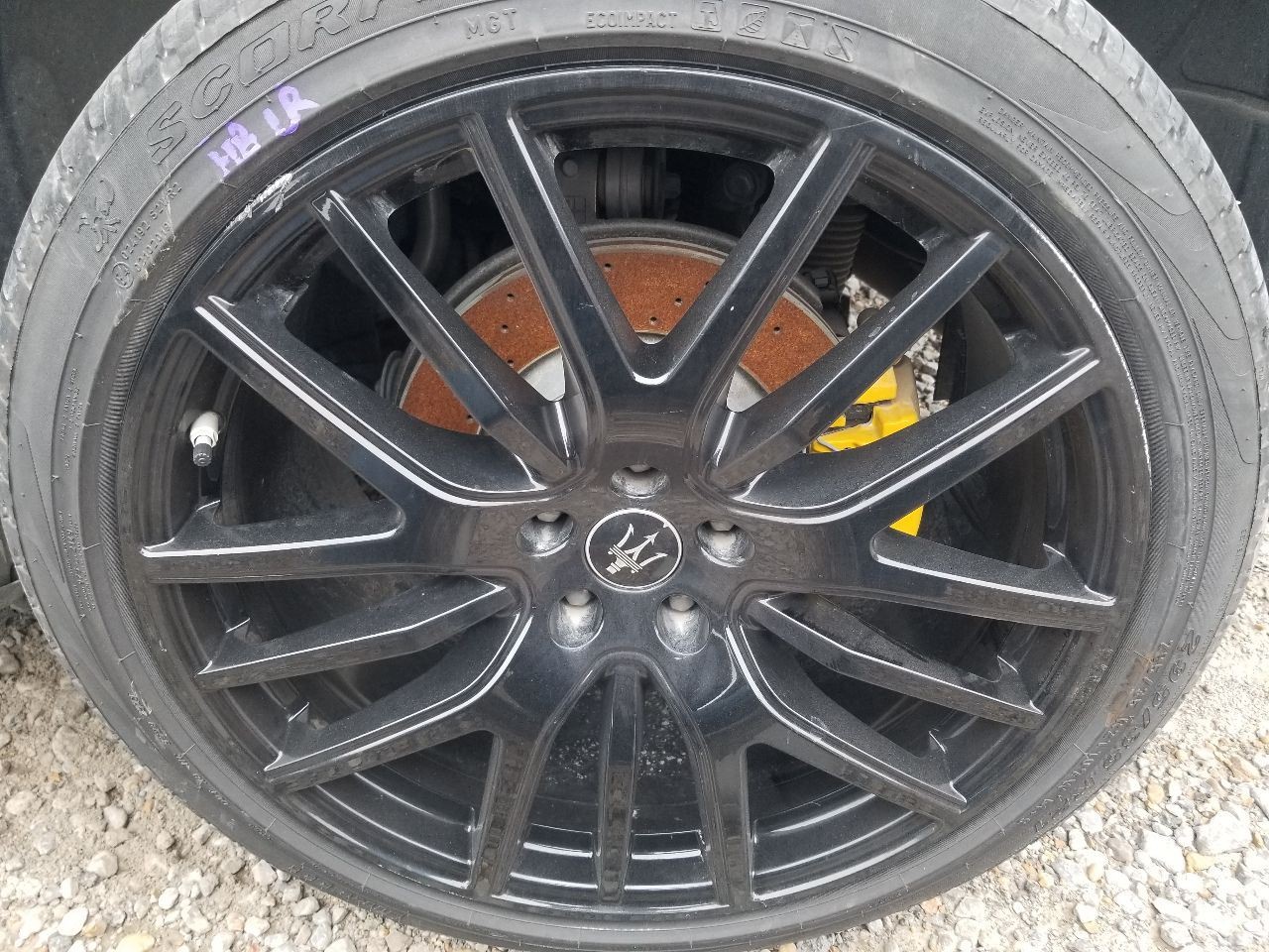 22 2022 MASERATI LEVANTE 21X10.5 WHEEL RIM REAR LEFT DRIVER 670163569