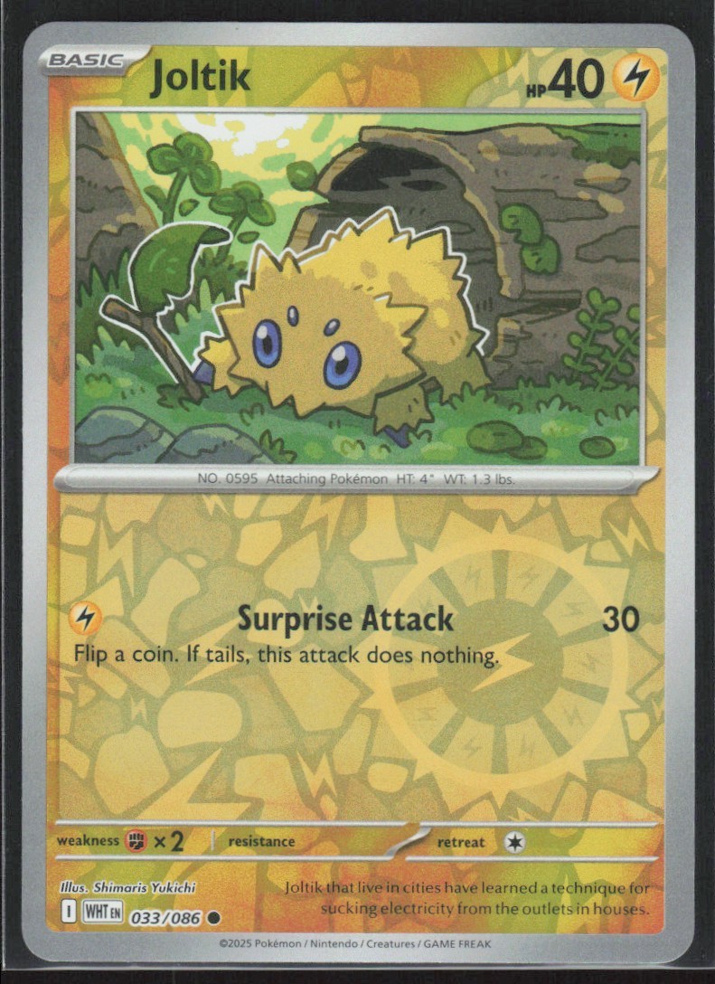 2025 Scarlet & Violet Series - White Flare Joltik Common #33