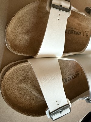 使用1回 BIRKENSTOCK アリゾナ Regular 42 Birkenstock Arizona Regular BirkiBuck White 42 EU 9 US - NEW