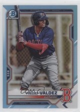 2021 Bowman Draft Chrome Sky Blue Refractor Freddy Valdez #BDC-96 4fv