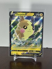 Pokemon Morpeko v Holo Ultra Rare Card 37/72 Shining Fates