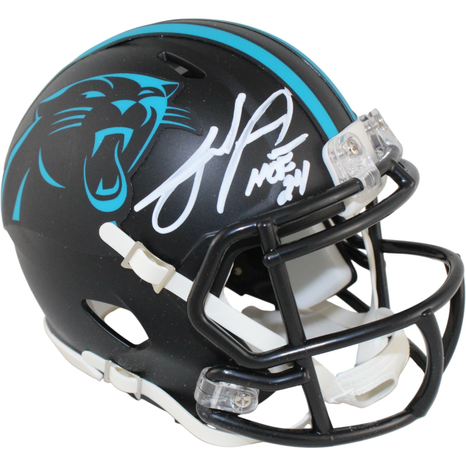 Peppers Autographed Signed Carolina Panthers Julius Eclipse Mini Helmet HOF Beckett 53654 