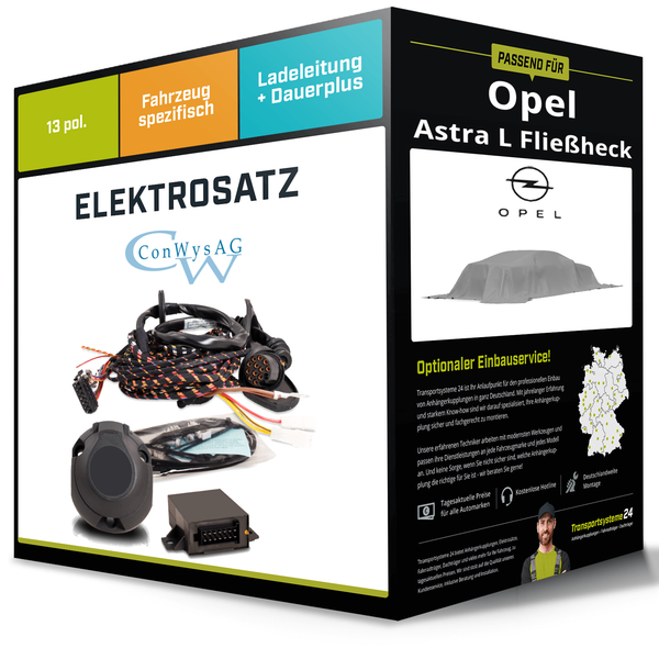 Elektrosatz 13-Pol Spezifisch FüR Opel Astra L FließHeck 10.2021-Jetzt Neu-image