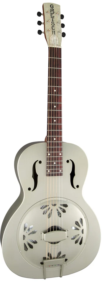 Guitarra Resonadora Gretsch G9201 Honey Dipper Cuello Redondo Cuerpo Latón - PU Resonadora Foto 3 de 4