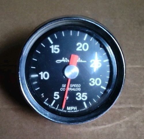 Vintage Airguide Marine Speedometer Speed Gauge Series 10 Sea Speed Contralog - Picture 1 of 3