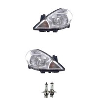 Halogen Scheinwerfer Set H4 FüR Nissan Tiida Stufenheck SchräGheck Inkl Lampen