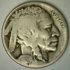 1924 S Buffalo Indian Head Nickel 5c US Coin Good Circulated San Francisco Mint