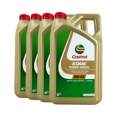 CASTROL Edge TD 5W-40 Huile Moteur Semi-Synthétique MB 226.5 4x5 L - Photo 1/3
