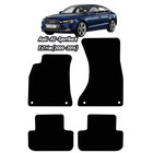 Car Floor Mats For Audi-A5-SB-ExTrim(2009-16)Black Carpet Auto Liners(Blue Trim)