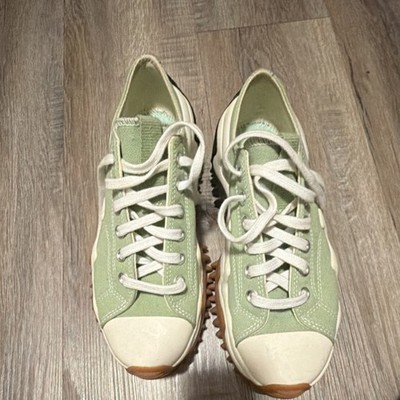 Converse Run Star Motion Green Lace Up Low Top Rubber Sole Athletic Sneakers