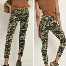 110 Pilcro Camo High Rise Skinny Corduroy Anthropologie Pants Size 28
