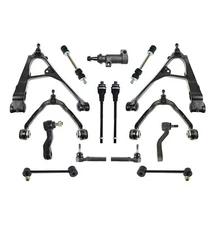 Upper & Lower Control Arms Tie Rod Ends Sway Bar Kit for Chevrolet GMC Cadillac